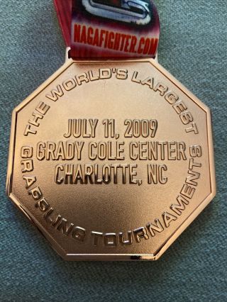 2009 NAGA grappling Championship Bronze Medal North Carolina 2