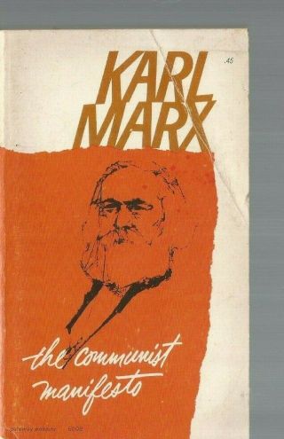 The Communist Manifesto By Karl Marx 1969