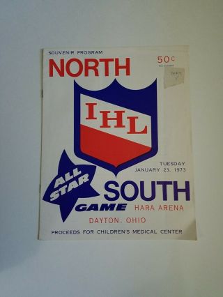Ihl 1973 All - Star Game Program