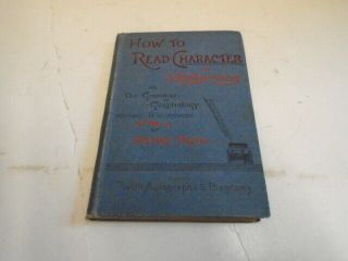 1890 How To Read Character In Handwriting By Henry Frith
