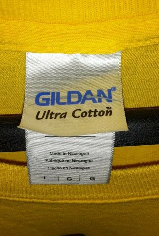 Vintage WWF Ravishing RICK RUDE ' Sup Ladies Mens Yellow Gildan T - shirt sz Large 2