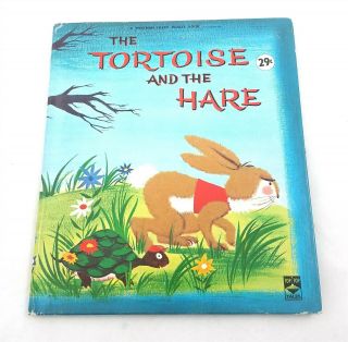 Vintage The Tortoise And The Hare Whitman Fuzzy Wuzzy Book 1963 Tip Top Tales