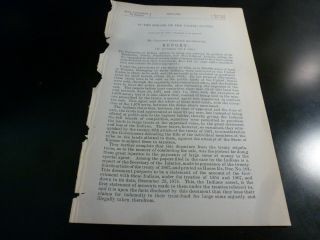 Government Report 1877 Relief Kaskaskia,  Peoria,  Piankeshaw & Wea Tribes Indians