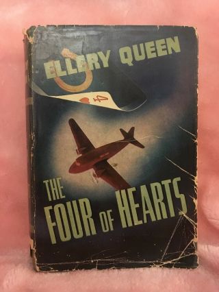 The Four Of Hearts By Ellery Queen 1938 Hardcover Detective Novel 1st Edition