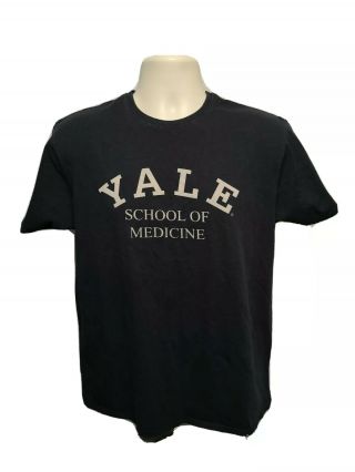 Yale University School Of Medicine Adult Medium Black Tshirt