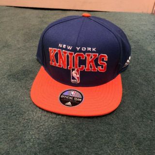 Adidas Nba York Knicks Official Draft Cap Snapback Blue Orange