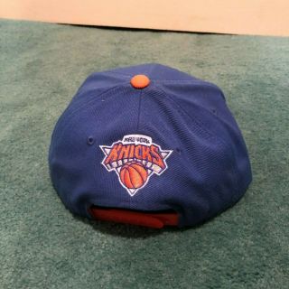 Adidas NBA York Knicks Official Draft Cap Snapback Blue Orange 2