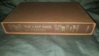 The Last Days Of Pompeii Edward Bulwer - Lytton 1985 Hc Book Slipcase Sandglass
