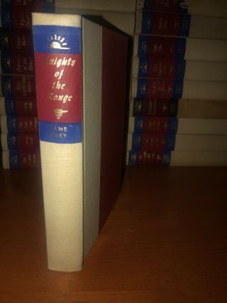Zane Grey “knights Of The Range” Hardcover Book Walter J Black Library