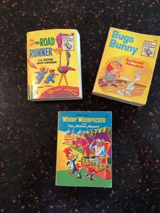 Vintage,  Whitman Big Little Books,  Bugs Bunny,  Road Runner,  Woody Woodpecker