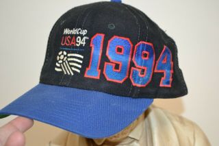 Rare Vintage Apex World Cup Usa 1994 Soccer Football Snapback Hat Cap 90s Adult