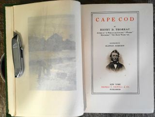1908 2nd EDITION HENRY DAVID THOREAU CAPE COD ILLUSTRATED BY CLIFTON JOHNSON 2