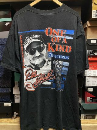 90s Dale Earnhardt One Of A Kind Nascar Chase Black T Shirt Size 3xl Vintage