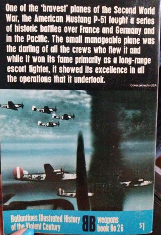 P - 51 BOMBER ESCORT Weapons Book No.  26 Softcover 3