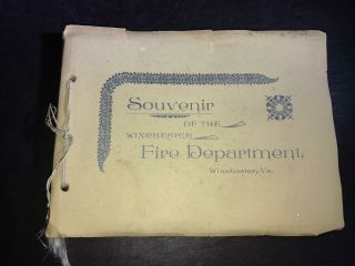 Bl) Antique Paperback Souvenir Of Winchester Va Fire Depart July 7 1897 First Ed