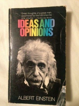 Ideas And Opinions By Albert Einstein (1973,  Paperback) 1st Laurel Printing