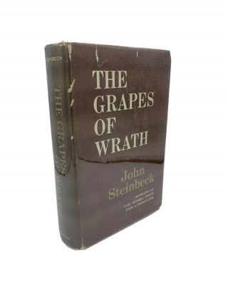" The Grapes Of Wrath " By John Steinbeck.  Hc Book Club Edition 1967