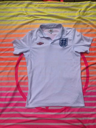 Rare 2010 World Cup England Jersey Shirt Vintage Nations League Umbro 38 Medium