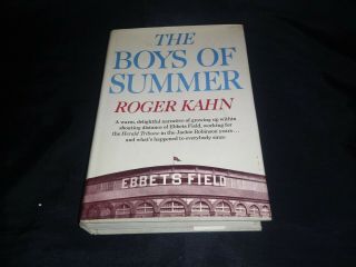The Boys Of Summer - Roger Kahn - 1972 First Edition - Brooklyn Dodgers