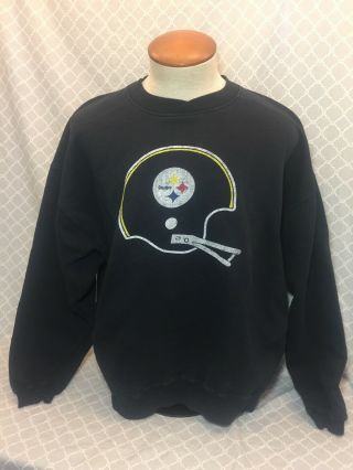 Vintage Reebok Pittsburgh Steelers Sweatshirt,  Size Men 