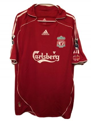 Fc Liverpool Crouch ‘06 ‘07 ‘08 Home Football Soccer Shirt Jersey Adidas Size Xl