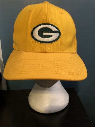 Green Bay Packers Yellow Starter Brand Adjustable Snapback Hat