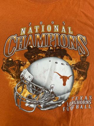 Ut Longhorns National Champions 2005 Rose Bowl Austin,  Texas T - Shirt Men’s Large