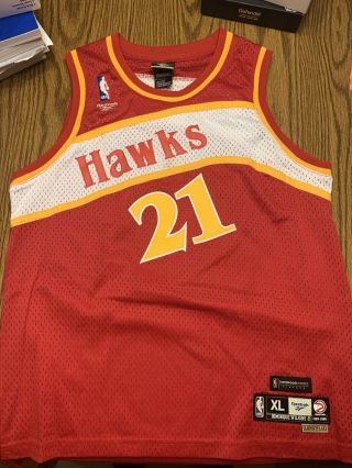 Dominique Wilkins Atlanta Hawks Reebok Hardwood Classics Jersey Youth Xl