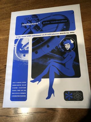 Stellastarr Poster Signed 32/50 Eye Noise Thomas Scott Art