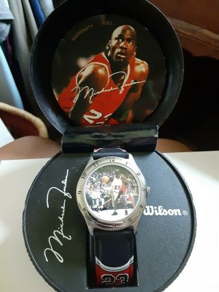 Nba Michael Jordan Avon Jordan Basketball Watch (red Jersey - Rare) Wilson