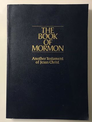 The Book Of Mormon Large Print 8.  5x11 Huge Scripture Lds Big 1988 Softcover