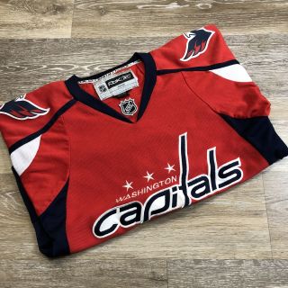 Washington Capitals Nhl Alexander Ovechkin 8 Red Hockey Jersey Boys Size L / Xl