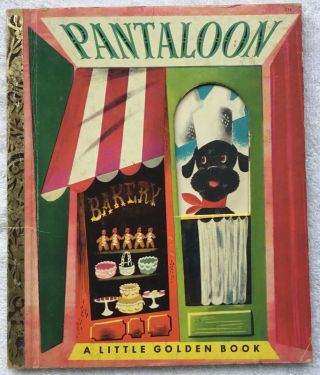 Vg 1951 “a” Ed Little Golden Book Pantaloon Poodle Dog Leonard Weisgard Jackson