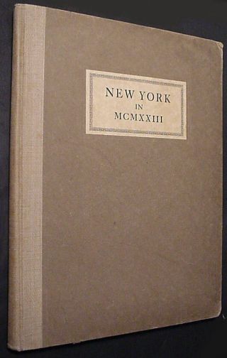 Hardcover York In 1923 (mcmxxiii) Great - Vintage B&w Photographs Of The City
