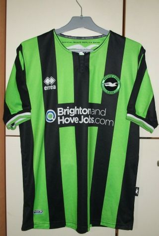 Brighton & Hove Albion Away Football Shirt Errea Size M