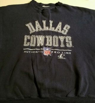 Rare Vintage Dallas Cowboys Nfl Football Pro Line Logo Athletic Mens Xl Sweater