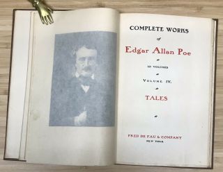 Complete Of Edgar Allan Poe /1000 De Fau 1902 Putnam 