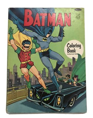 Vintage Whitman 1967 Batman Coloring Book
