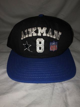 Vintage Aikman 8 Nfl Hat - Dallas Cowboys Hat - Team Nfl Ajd Cap - Not Worn