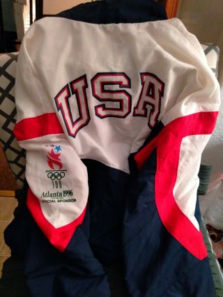 1996 Usa Olympic Team Vintage 90s Warm - Up Jacket Men 
