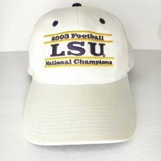 Lsu Football 2003 National Champions Baseball Hat Cap Snapback The Game