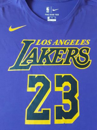 Lebron James Los Angeles Lakers Nike Dry - Fit T - Shirt Men 