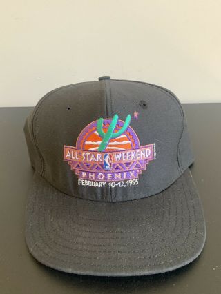 Vintage Ajd 1995 Nba All Star Game Weekend Phoenix Arizona Snapback Hat Nwot