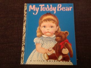 Near 1953 Little Golden Book " My Teddy Bear  D " Edition Scarry & Wilkin