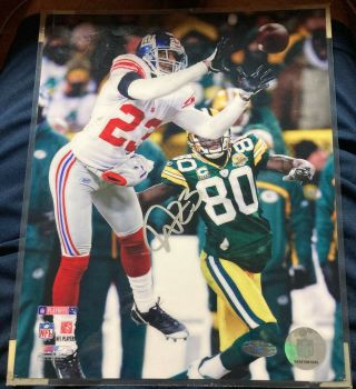 Signed Ny Giants 2007 - 08 Nfc Championship Pic 23 Corey Webster - Superbowl Xlii