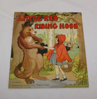 Little Red Riding Hood 3000d Platt & Munk Eulalie Banks Vint 1934 Childrens Book