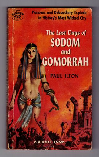 The Last Days Of Sodom And Gomorrah,  Ilton / Gga / 1957 Signet 1st Ed.  / Vg Cond