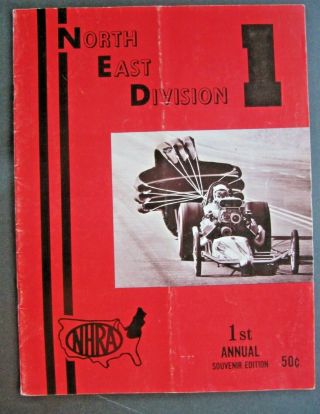 Nhra 1968 Northeast Division 1 Ned 1st Annual Official Souvenir Program,  Champs