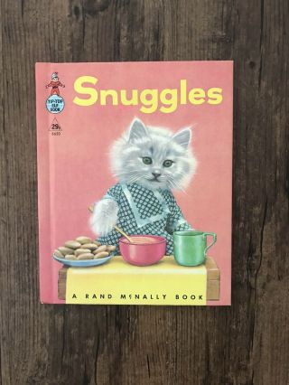 1958 Snuggles A Real Live Animal Book Tip Top Elf Ruth Dixon Hb Kittens Cats