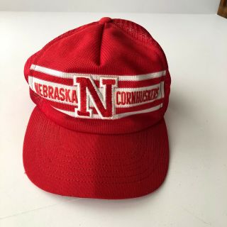Vintage Nebraska Cornhuskers Snapback Hat,  Made In The Usa,  Euc,  Rare